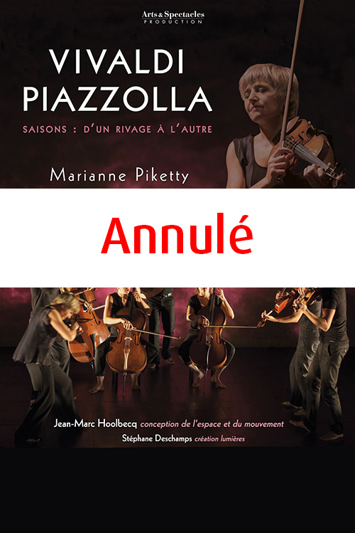 Vivaldi Piazzolla affiche du spectacle annulé
